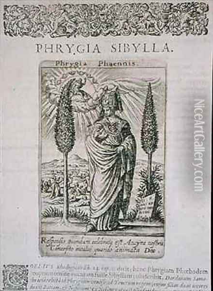 Phrygia Sibylla Oil Painting - Theodore de Bry