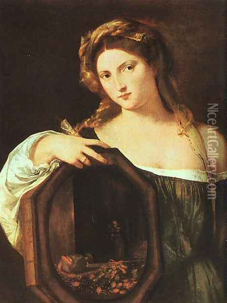 Profane Love (Vanity) Oil Painting - Tiziano Vecellio (Titian)