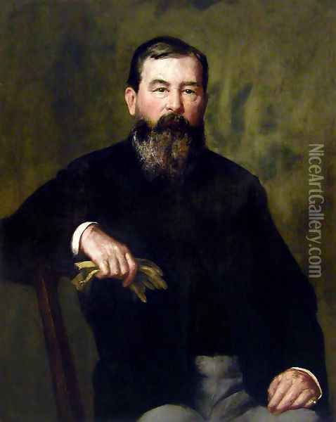 Portrait of a Bearded Gentleman Oil Painting - Henry Oliver Walker