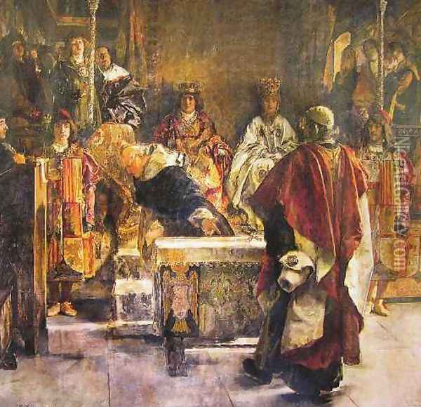 Los Reyes Catolicos Oil Painting - Emilio Sala y Frances