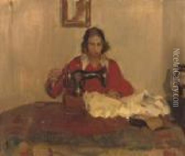 The Seamstress Oil Painting - Isaac Israels