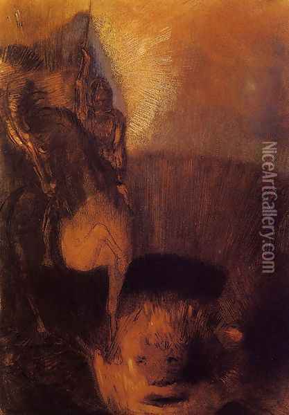 Saint George Oil Painting - Odilon Redon