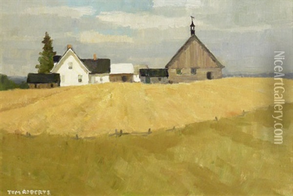 Farm At St Alexandre Oil Painting - Tom Roberts