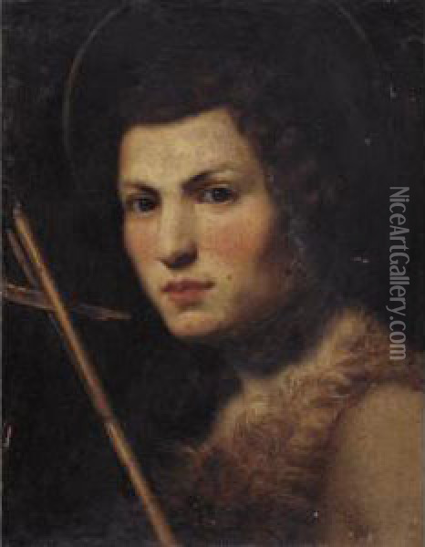 Saint John The Baptist Oil Painting - Lorenzo Lippi