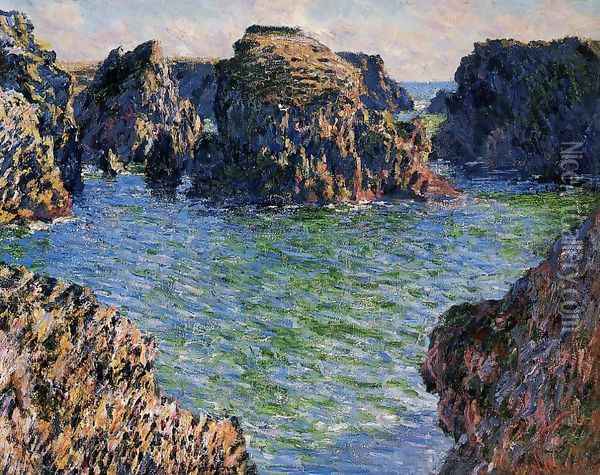 Coming Into Port Goulphar Belle Ile Oil Painting - Claude Oscar Monet