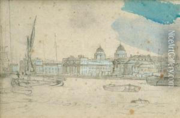 Greenwich Oil Painting - John Ruskin