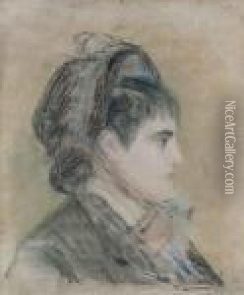 Mme Jeanne Martin En Chapeau Capote Oil Painting - Edouard Manet
