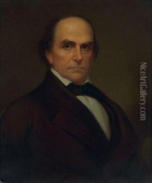 Portrait Of Daniel Webster Oil Painting - James Reid Lambdin