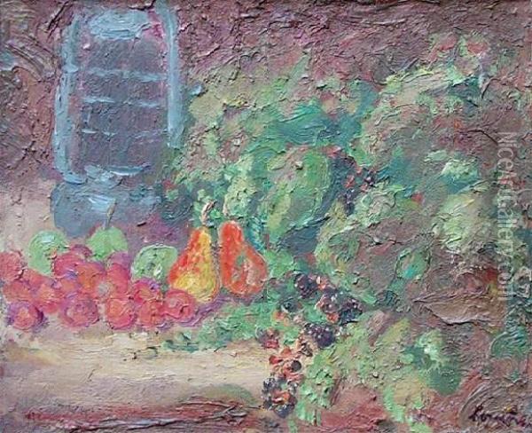 Nature Morte Aux Fruits Oil Painting - Georges Bouche