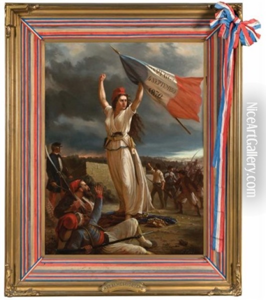Aux Armes Citoyens! Oil Painting - Ernest Etienne Narjot