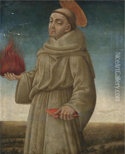 Saint Anthony Of Padua Oil Painting - Bicci Di Neri