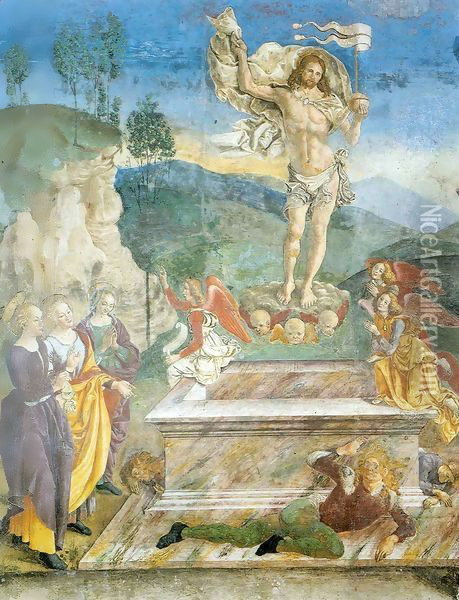Resurrection of Christ Oil Painting - Saturnino de Gatti