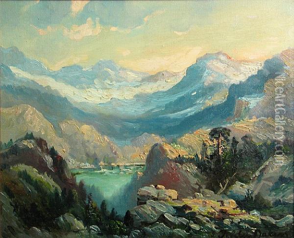 Emerald Lake Oil Painting - Tilden Dakin