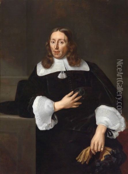 Portrait Of A Gentleman Oil Painting - Lodewyck Van Der Helst
