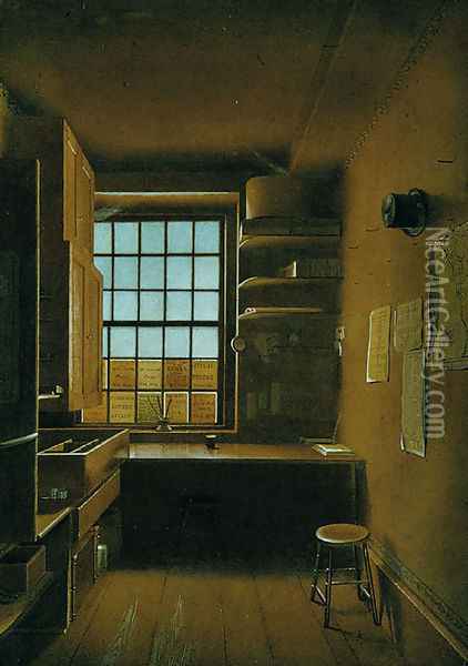 Interior of a Lottery Oil Painting - James Kidder