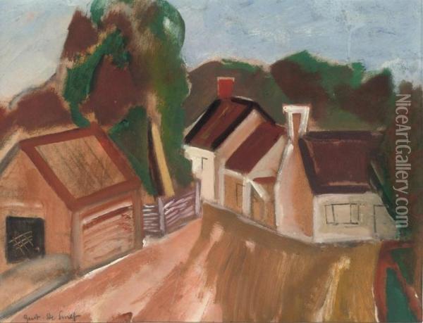 Village Oil Painting - Gustave De Smet