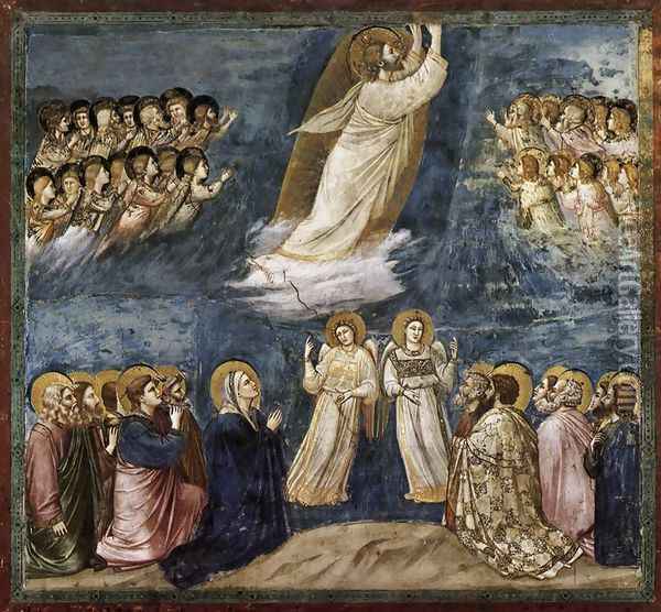 No. 38 Scenes from the Life of Christ- 22. Ascension 1304-06 Oil Painting - Giotto Di Bondone