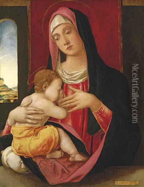 The Madonna and Child Oil Painting - Bartolomeo Vivarini