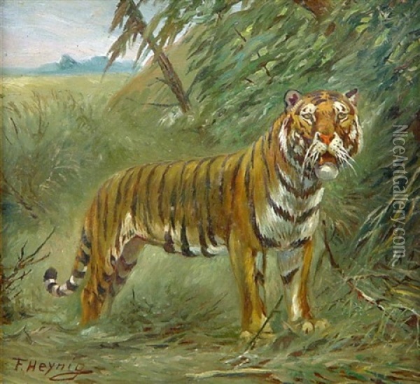 Tiger Oil Painting - Felix Heynig
