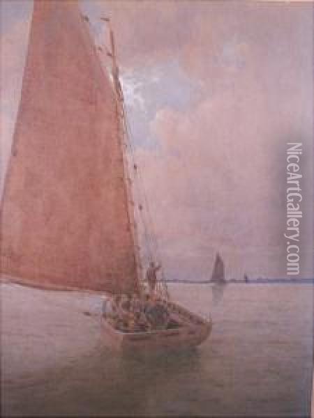 The Homeward Bound Oil Painting - William Barton Thomas