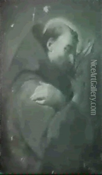 Saint Francois En Meditation Oil Painting - Jean Restout the Younger