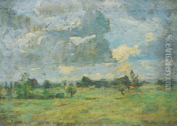Marshland Oil Painting - Rudolf Hoeckner