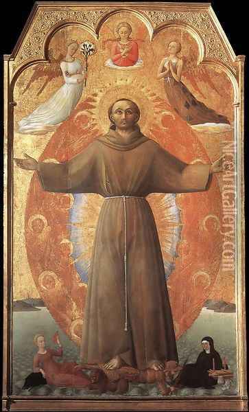 The Ecstasy of St Francis 1437-44 Oil Painting - Stefano Di Giovanni Sassetta