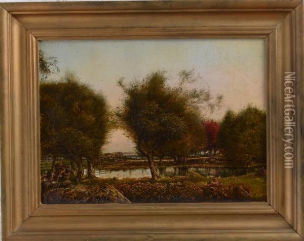 Nahant, Massachusetts Oil Painting - Ernest Francisco Fenollosa