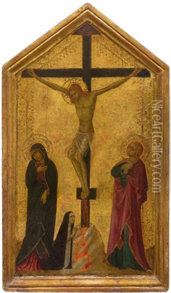 Crucifixion Scene Oil Painting - Niccolo Segna di Buonaventura