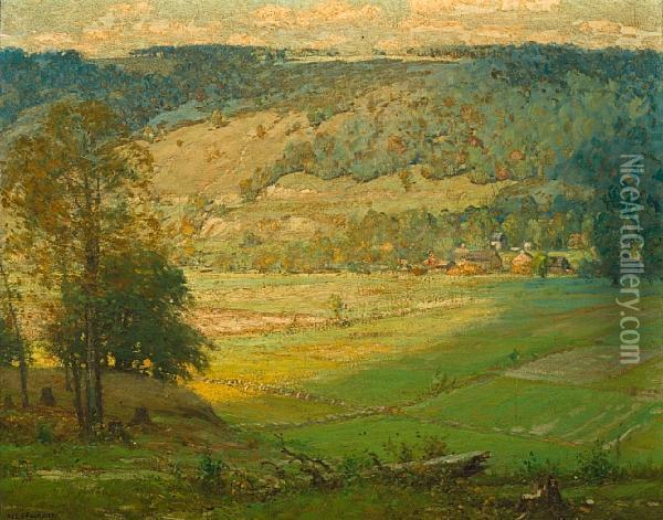 The Valley, East Aurora, N.y. Oil Painting - Alexis Jean Fournier
