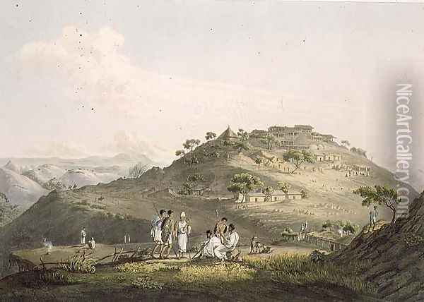 The Town of Dixan in Abyssinia, engraved by Daniel Havell 1785-1826 1809 Oil Painting - Henry Salt