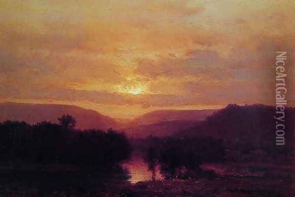 Sunset III Oil Painting - George Inness