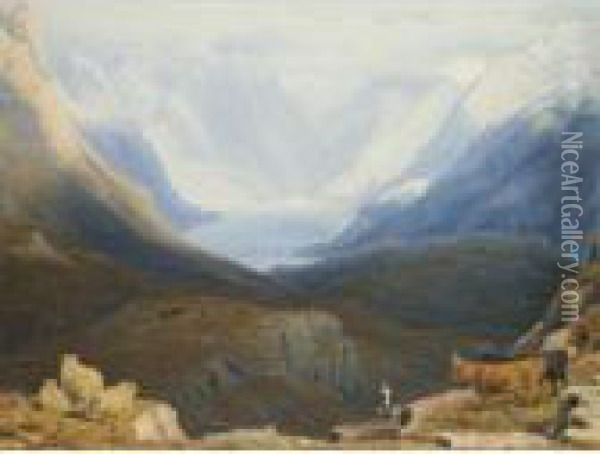 Loch Duich And The Mountains Of Glen Shiel, Ross-shire Oil Painting - William Turner