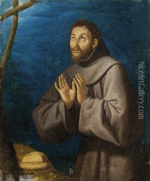 San Francesco Oil Painting - Andrea Lilio