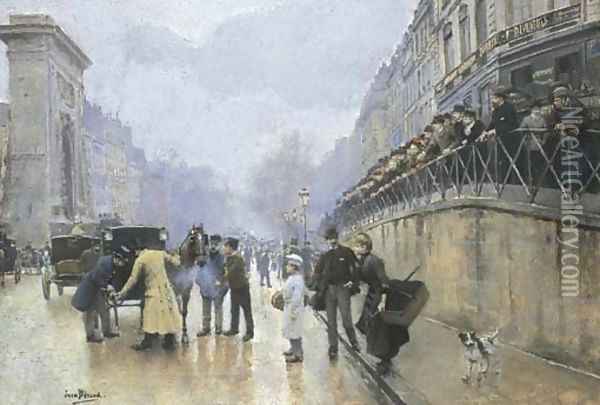 L'accident Port Saint-Denis Oil Painting - Jean-Georges Beraud