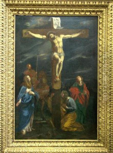 The Crucifixion Oil Painting - Daniele Volterra Da Ricciarelli