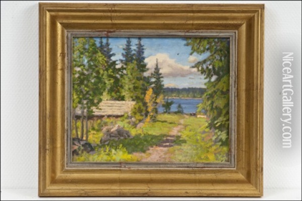Maisema - Landskap Oil Painting - Alfred William (Willy) Finch