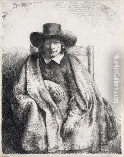 Clement De Jonghe, 
Printseller Oil Painting - Rembrandt Van Rijn