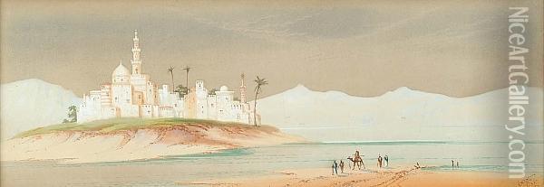 Nile Scenes Oil Painting - Henry Stanton Lynton