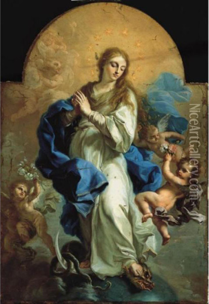 Immacolata Concezione Oil Painting - Paolo di Matteis