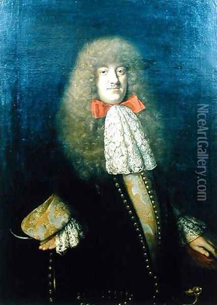 Portrait of Johann Gabriel Schmidt, 1678 Oil Painting - Andrzej Stech