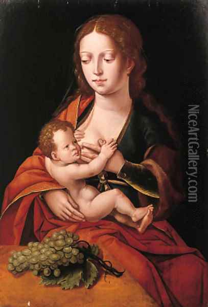 The Madonna and Child Oil Painting - School Of Antwerp