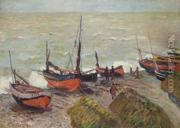 Bateaux De Peche Oil Painting - Claude Oscar Monet