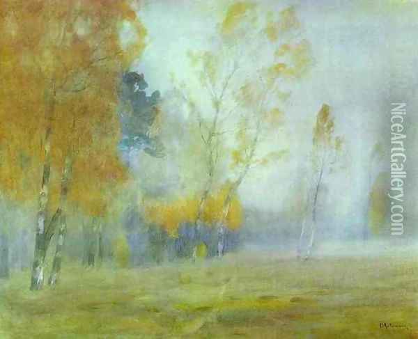 Fog Autumn 1899 Oil Painting - Isaak Ilyich Levitan