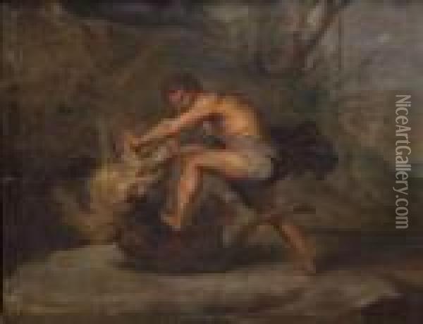 Hercule Et Le Lion De Nemee Oil Painting - Peter Paul Rubens