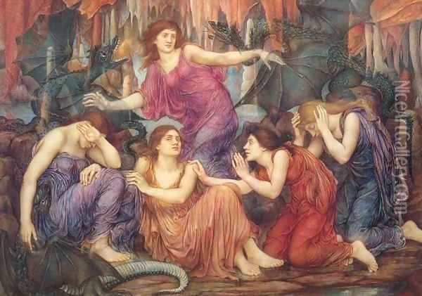 The Captives Oil Painting - Evelyn Pickering De Morgan