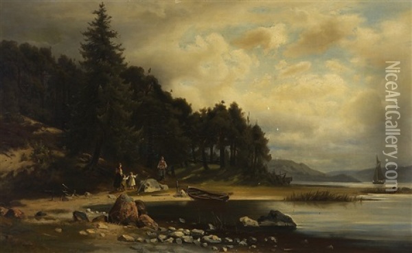 Islanders Oil Painting - Johan Knutson