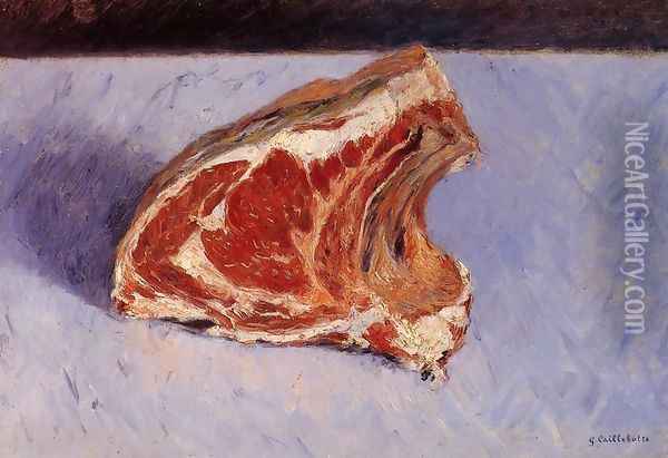 Rib Of Beef Oil Painting - Gustave Caillebotte