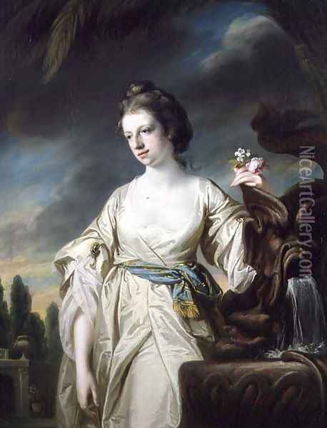 Portrait of Mrs Richard Miles Oil Painting - Francis Cotes