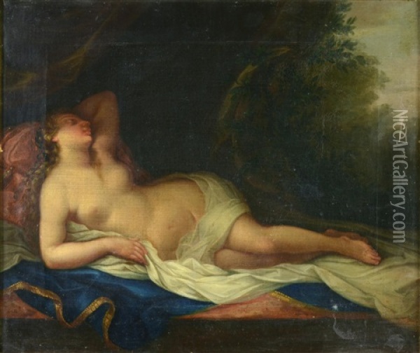 Sleeping Venus Oil Painting - Pierre-Paul Prud'hon